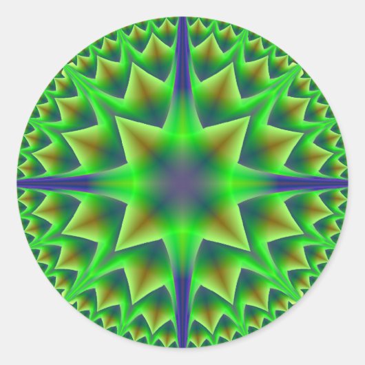 グリーンスターのシール ラウンドシール (正面)