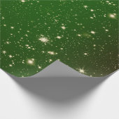 グリーンスターズクリスマス ラッピングペーパー (角)