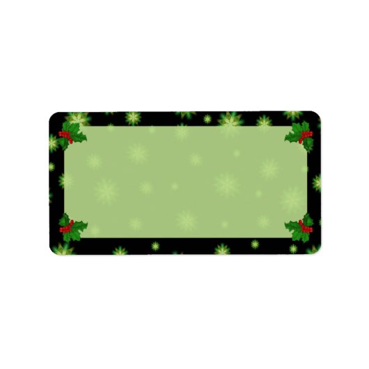 グリーンスターズファンタジークリトマス住所 シール (正面)