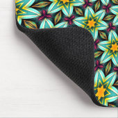 グリーンスターズ花柄 マウスパッド (コーナー)