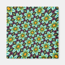 グリーンスターズ花柄 マグネット