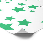 グリーンスターズ モダンデザイン 本サイン ポスター (角)