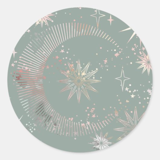 グリーンスターバスト ラウンドシール (正面)