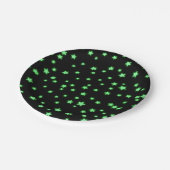 グリーンスター白熱［赤熱］光を放つズバースデーパーティーカスタム ペーパープレート (アングル)