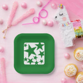 グリーンスター紙プレート ペーパープレート (パーティー)