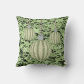 グリーンスター&フェイクグリッタークリスマスボールオーナメント クッション (裏面)