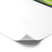 グリーンスティックフィギュア対ピンクハート愛 ポスター (角)