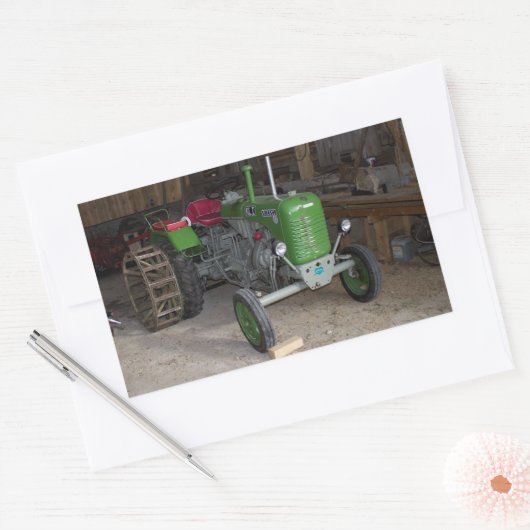 グリーンスティユトラクターKL I 長方形シール (封筒)