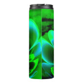 グリーンスティライズドコロラベンドアップ花びら タンブラー (裏面)