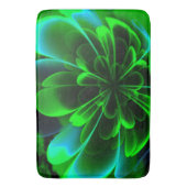 グリーンスティライズドコロラベンドアップ花びら バスマット (正面縦)