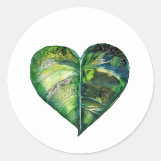 グリーンステッカーが大好き ラウンドシール (正面)