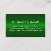 グリーンステンレス鋼モノグラム 名刺 (裏面)