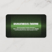 グリーンステンレス鋼金属穴 名刺 (裏面)