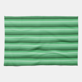 グリーンストライプのキッチンタオル キッチンタオル