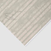 グリーンストライプのグランジおよびアイボリーティッシュペーパー 薄葉紙 (詳細)