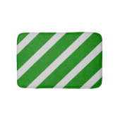 グリーンストライプのラメ バスマット (正面)