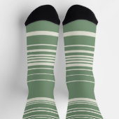 グリーンストライプの複雑な要素 ソックス (上部)