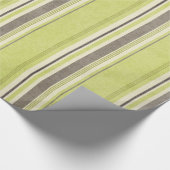 グリーンストライプストライプのストライプ紙 ラッピングペーパー (角)