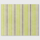グリーンストライプストライプのストライプ紙 ラッピングペーパー (フラット)