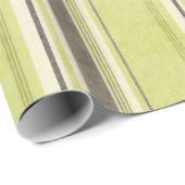 グリーンストライプストライプのストライプ紙 ラッピングペーパー (ロールコーナー)