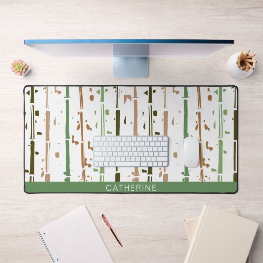 グリーンストライプズボホカスタムー デスクマット (オフィス1)