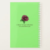 グリーンストライプパステルハートデイリー プランナー手帳 (裏面)