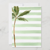 グリーンストライプビーチ結婚式 招待状 (裏面)