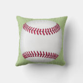 グリーンストライプベースボールボーイズ誕生記録 クッション (裏面)