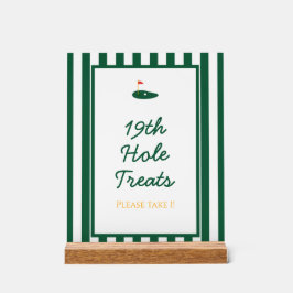 グリーンストライプマスターゴルフスイートデザートサイン アクリルサイン