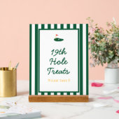 グリーンストライプマスターゴルフスイートデザートサイン アクリルサイン (ウェディング)