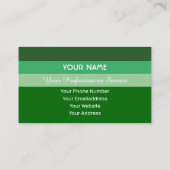 グリーンストライプ国際的言語hello 名刺 (裏面)