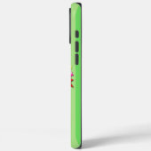 グリーンストライプ携帯ケース HAMbWG Case-Mate iPhoneケース (裏面 / 左)
