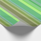 グリーンストライプ紙 ラッピングペーパー (角)