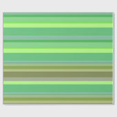 グリーンストライプ紙 ラッピングペーパー (フラット)