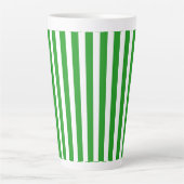 グリーンストライプ   カフェラテマグ (正面)