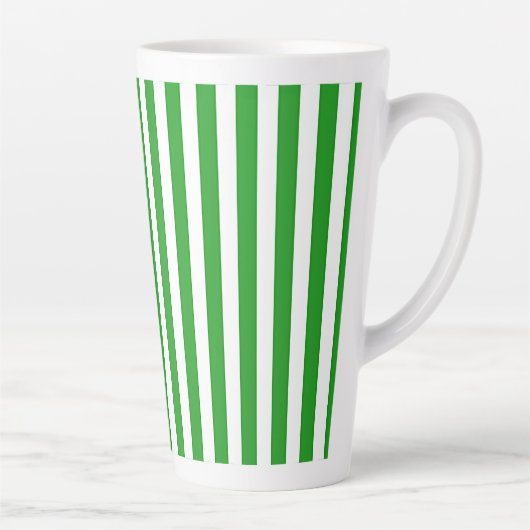 グリーンストライプ   カフェラテマグ (右)