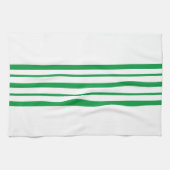 グリーンストライプ キッチンタオル (横)