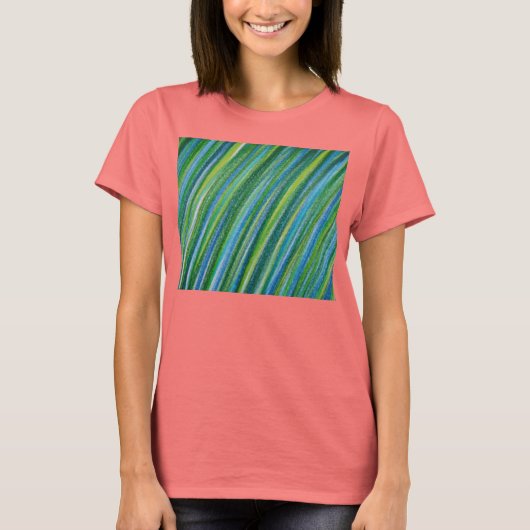 グリーンストライプTシャツ Tシャツ (正面)