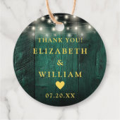 グリーンストリングラ素朴イツウッドボホバ結婚ンズ フェイバータグ (裏面)