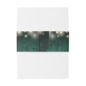 グリーンストリングラ素朴イツウッドボホバ結婚ンズ 招待状ベリーバンド (裏面例)