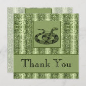 グリーンスネークスキンプロフェッショナル事業 サンキューカード (正面/裏面)