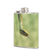 グリーンスネークスキン効果爬虫類愛好家 フラスク (左)