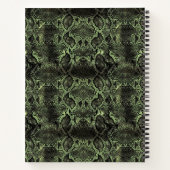 グリーンスネークプリント ノートブック (裏面)