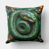 グリーンスネーク クッション (裏面)