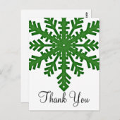 グリーンスノーフレークカスタムポストカードD2 ポストカード (正面/裏面)