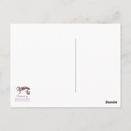 グリーンスノーフレークカスタムポストカードD2 ポストカード (裏面)