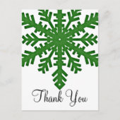 グリーンスノーフレークカスタムポストカードD2 ポストカード (正面)