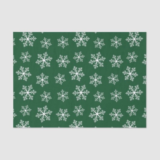 グリーンスノーフレークティッシュペーパー 薄葉紙 (正面)