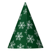 グリーンスノーフレークパーティー帽子 パーティーハット (裏面)