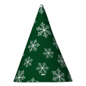グリーンスノーフレークパーティー帽子 パーティーハット (右)